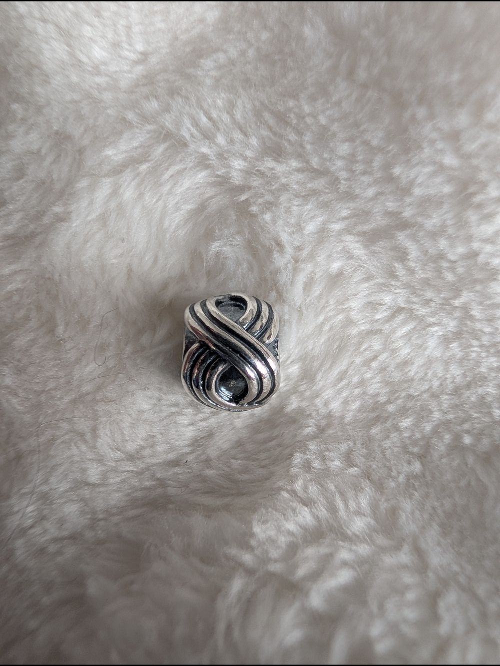 Pandora Silver Twisted Ribbon Charm - Silver